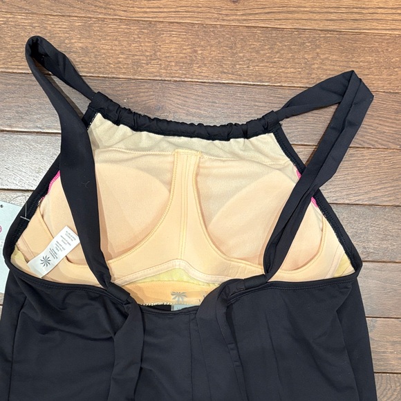 Athleta Kokomo Swim Dress Black NWT Size Small Built-In Bra - Picture 9 of 13